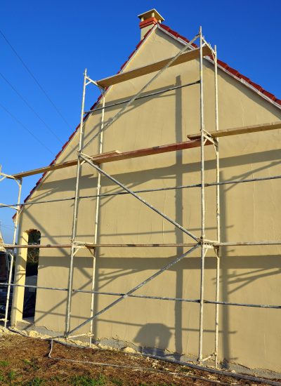 échafaudage sur pignon